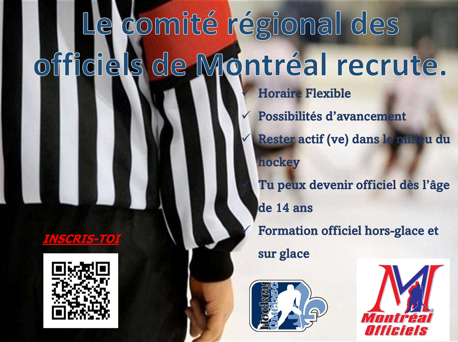 Le comité régional des officiels de Montréal recrute